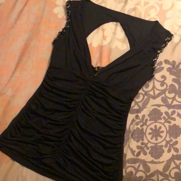 Open back scrunched top. Kouture By Kimora size S - Picture 1 of 3